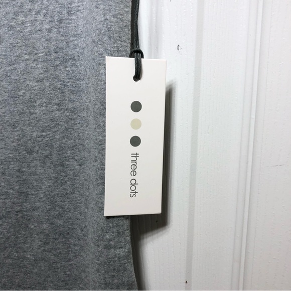 Three Dots Essential Heritage Knit Slim Fit Granite (Gray) Rocker Tank M - Picture 6 of 13